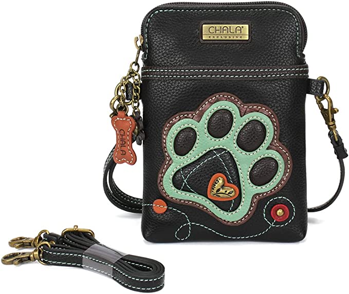 Chala Cellphone Xbody - Brown Shih Tzu - dark brown - The Anointed Olive,  LLC