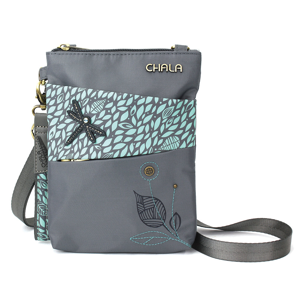 NEW CHALA TEAL DRAGONFLY CELL PHONE CROSSBODY PURSE ADJUSTABLE STRAP