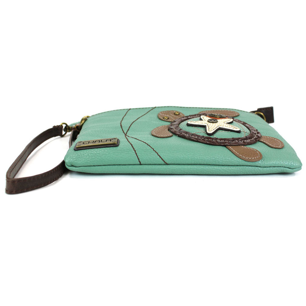 Turquoise Chala Mini Crossbody Sea Turtle Bag