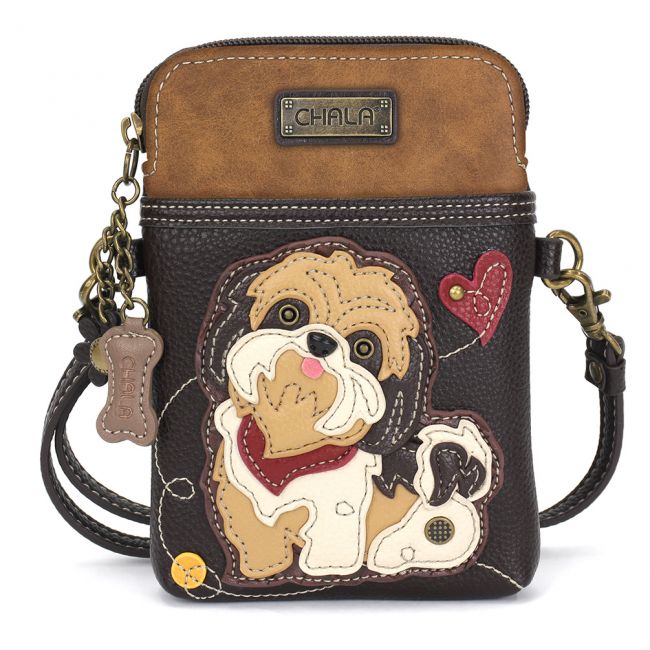 Cell Phone Xbody - CHALA Exclusive Paw Print (Black) – Whimsical Bags