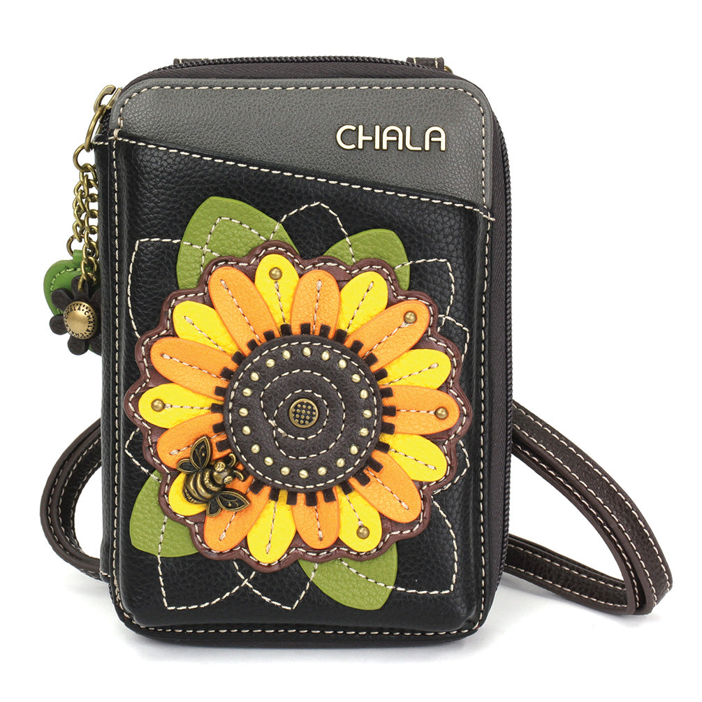 Chala handbags Criss Cellphone Xbody - RFID - Sunflower – Whimsical Bags
