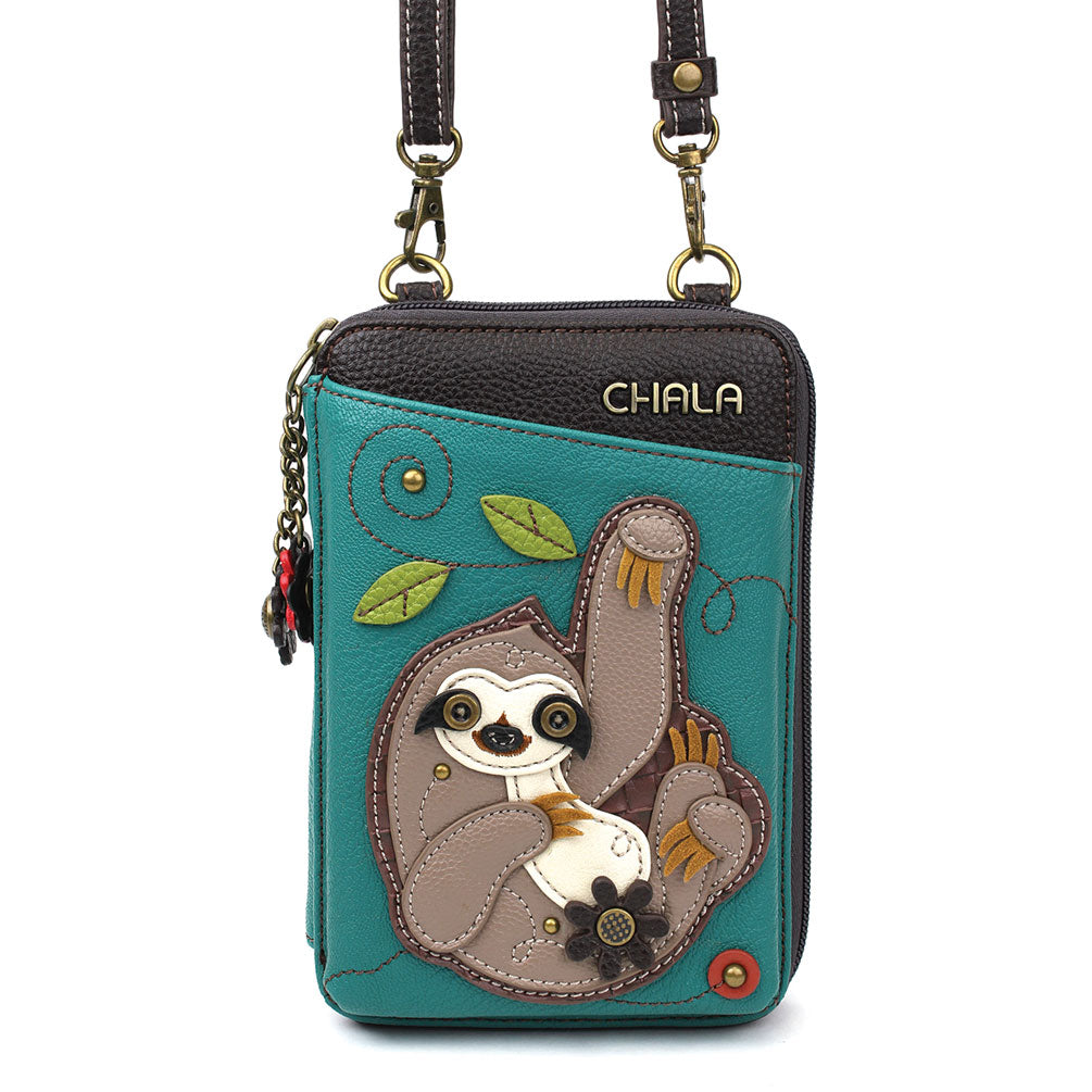 Chala Cell Phone Crossbody Sloth