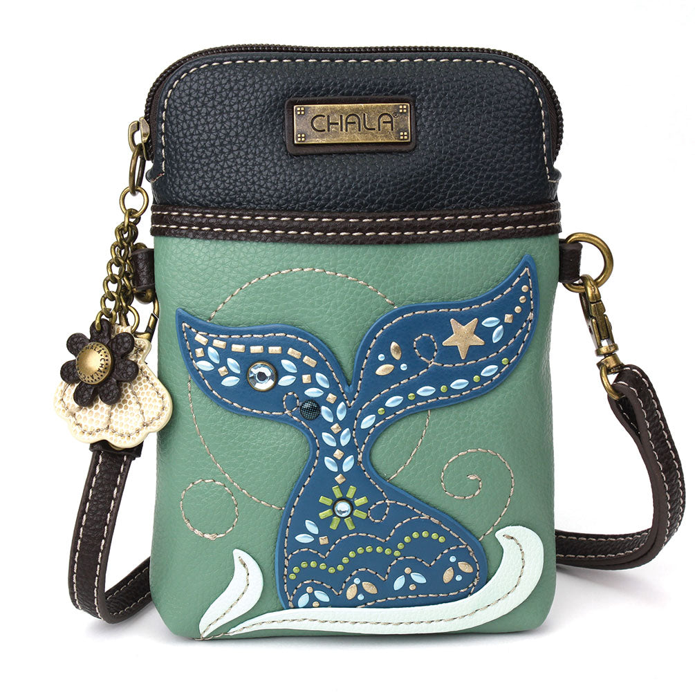 NEW CHALA TEAL DRAGONFLY CELL PHONE CROSSBODY PURSE ADJUSTABLE STRAP