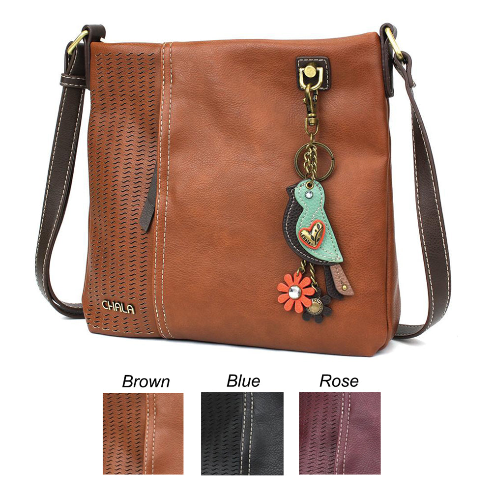 Chala handbags Retro Convertible Purse - Mini Keychain Sunflower