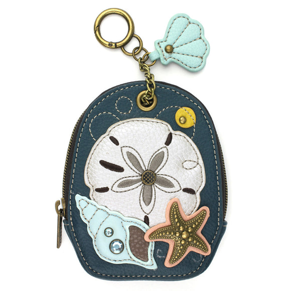 Mini Coin Purse Keychain - Sand Dollar