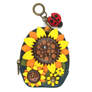 Mini Coin Purse Keychain - Sunflower