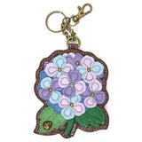 Key Fob/Coin Purse - Hydrangea