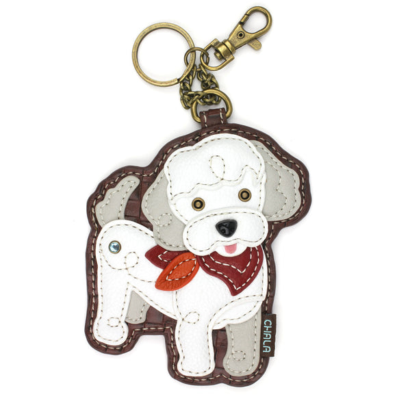 Key Fob/Coin Purse - Poodle A