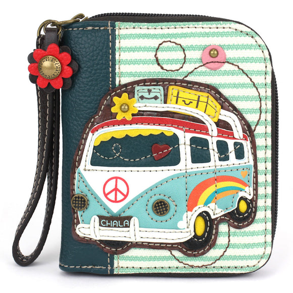 Zip Around Wallet - Bus