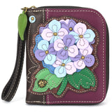 Zip Around Wallet - Hydrangea