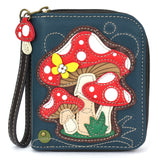 Zip Around Wallet - Mushrooms