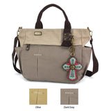 Multi Pocket Tote - Chevron Cross