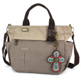 Multi Pocket Tote - Chevron Cross