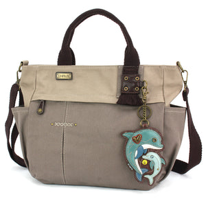Multi Pocket Tote - Dolphin