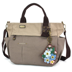 Multi Pocket Tote - Forget Me Not