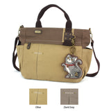 Multi Pocket Tote - Tabby Cat Gray