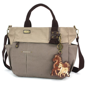 Multi Pocket Tote - Horse Family