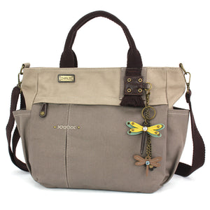 Multi Pocket Tote - Mini Keychain Dragonfly Yellow