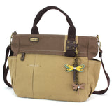 Multi Pocket Tote - Mini Keychain Dragonfly Yellow