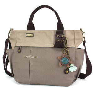 Multi Pocket Tote - Mini Keychain Turtle