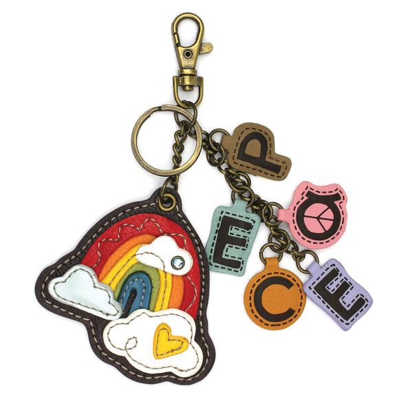 Charming Chams Keychain - Rainbow+PEACE