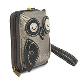 Cute-C - Credit Card Holder / Wallet Wristlet - Owl