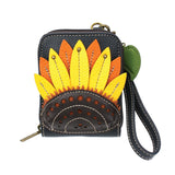 Cute-C - Credit Card Holder / Wallet Wristlet - Sunflower
