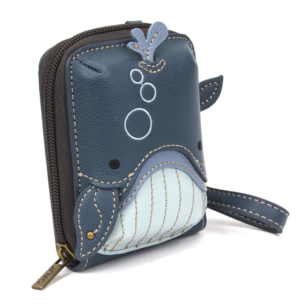 Cute C Credit Card Holder Wallet Wristlet Whale Whimsical Bags