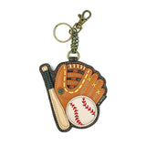 Coin Purse / Key Fob - Baseball