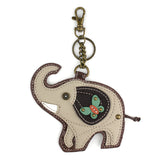 Gray Elephant - Key Fob/Coin Purse
