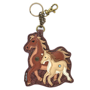 Key Fob/Coin Purse - Horse Family