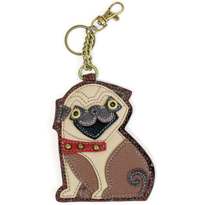 Pug - Key fob / coin purse