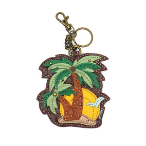 Coin Purse / Key Fob - Palm Tree