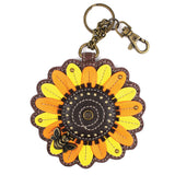 Sunflower - Key Fob / Coin Purse