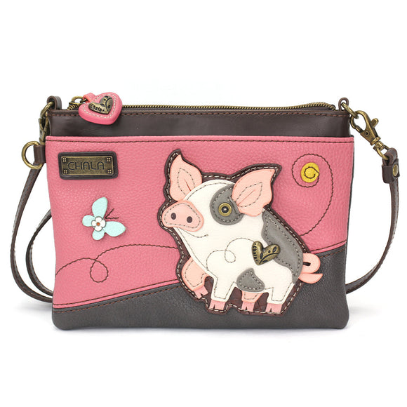 Mini Crossbody - Spotted Pink Pig