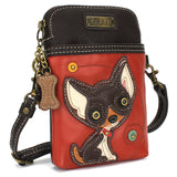 Cellphone Xbody - DarkBrown Chihuahua