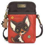 Cellphone Xbody - DarkBrown Chihuahua