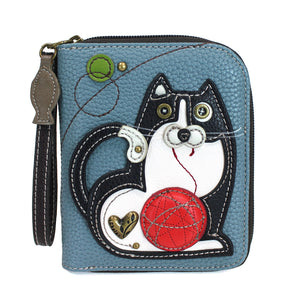 Cuddly Cat - Zip Around Wallet