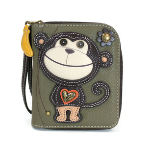 Smartie Monkey - Zip Around Wallet
