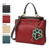 Charming Satchel - Pawprint Teal