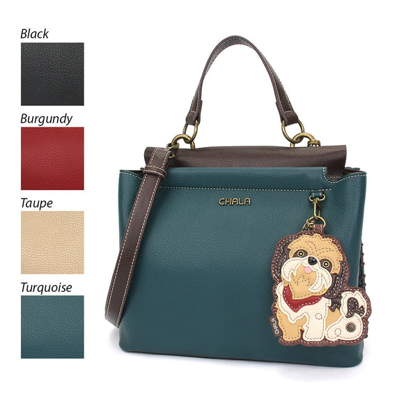 Charming Satchel - Shih Tzu Brown