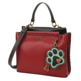 Charming Satchel - Pawprint Teal