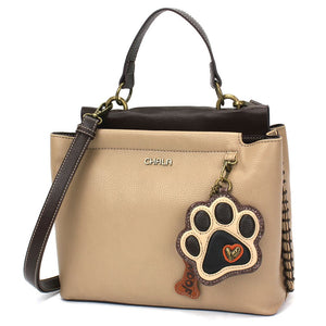 Charming Satchel - Pawprint Ivory