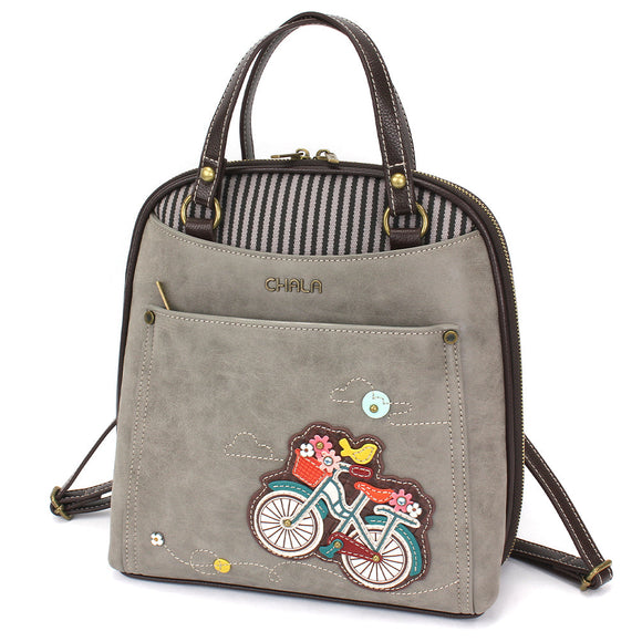Convertible Backpack Purse - Bicycle