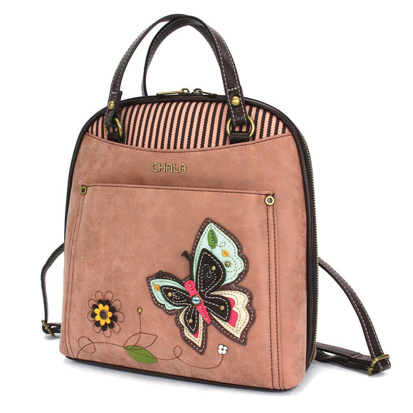 Convertible Backpack Purse - Butterfly