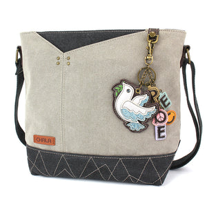 Prism Crossbody - Charming Charms Dove+PEACE