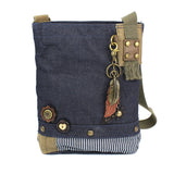 Patch Crossbody - Metal Feather