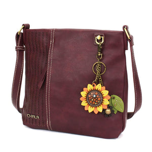 LaserCut Crossbody - Mini Keychain Sunflower