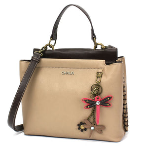 Charming Satchel - Mini Keychain Dragonfly Pink